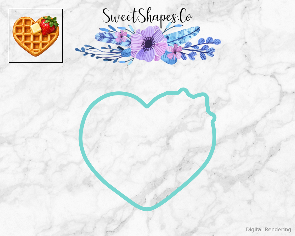 Berry Sweet Heart Waffle Cookie Cutter