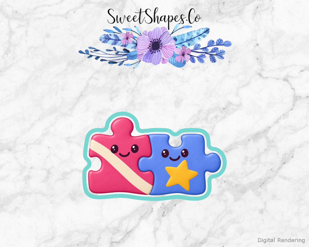 Better Together Puzzle Pair Cookie Cutter