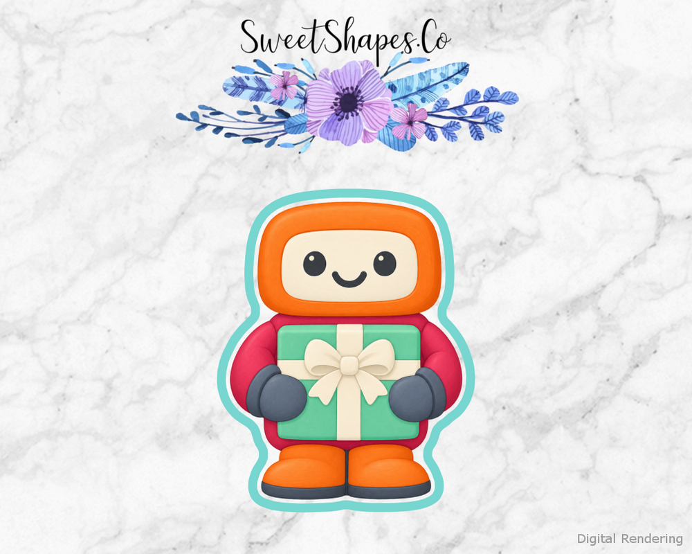 Birthday Bot Gift Hug Cookie Cutter