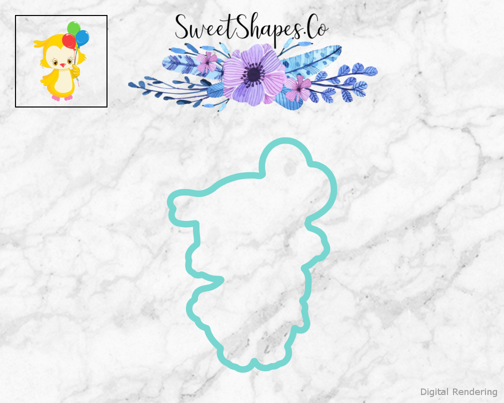 Birthday Owl 4 Cookie Cutter
