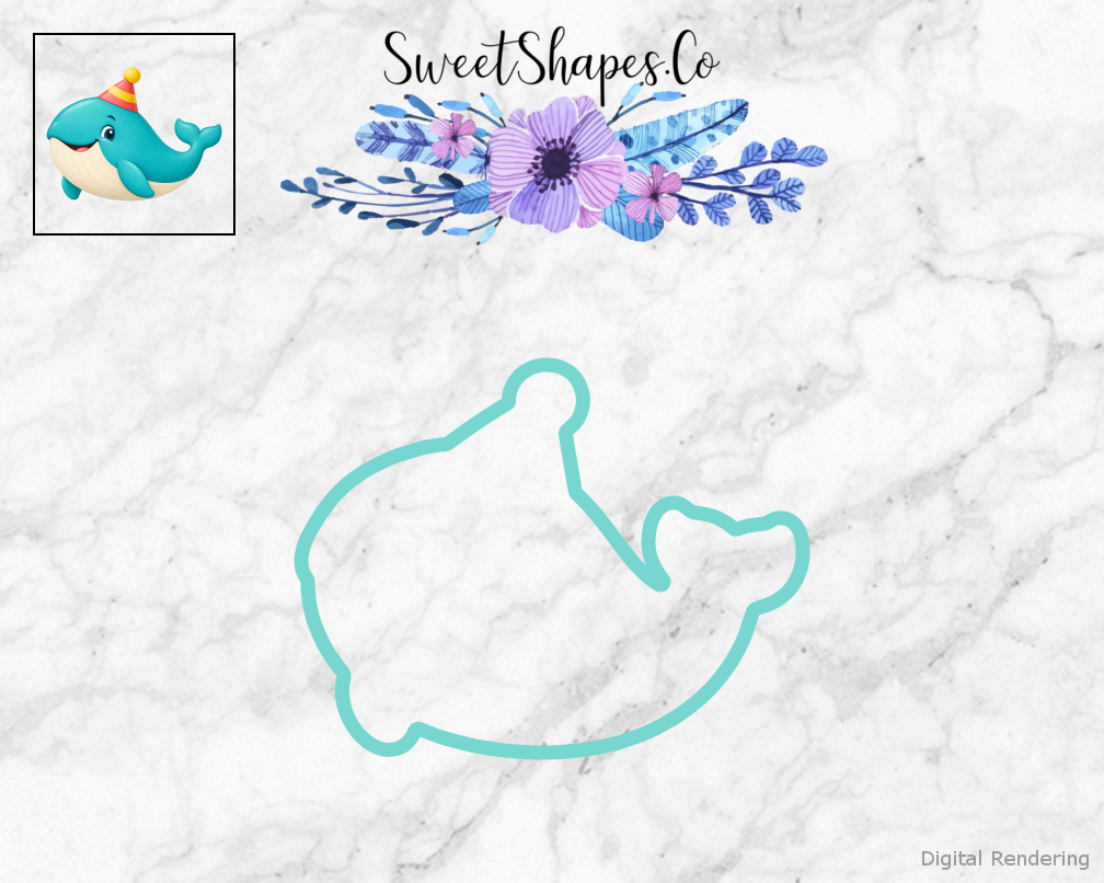 Birthday Party Whale Cookie Cutter