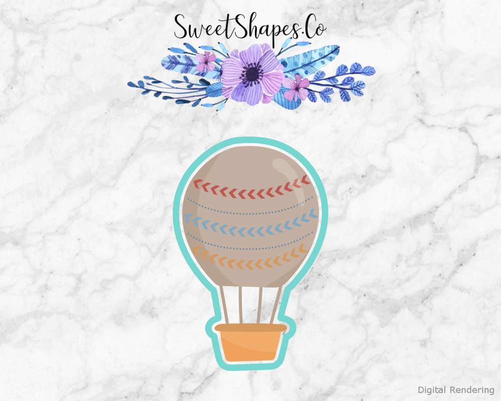 Boho Hot Air Balloon Cookie Cutter