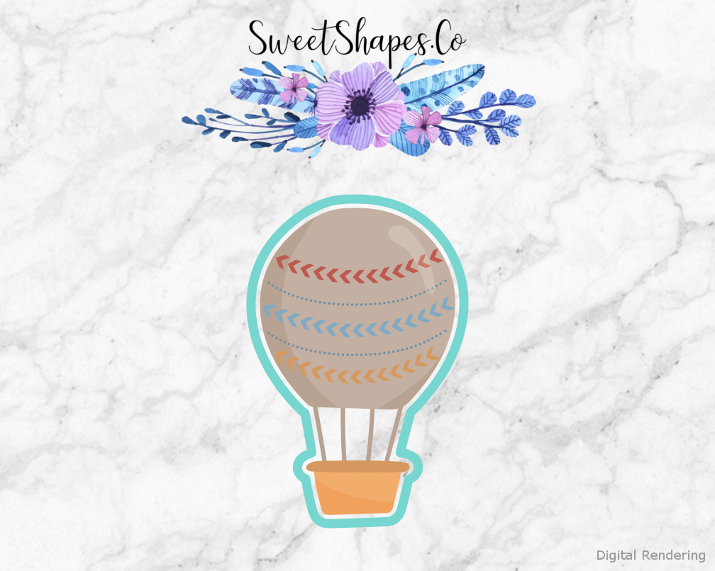 Boho Hot Air Balloon Cookie Cutter