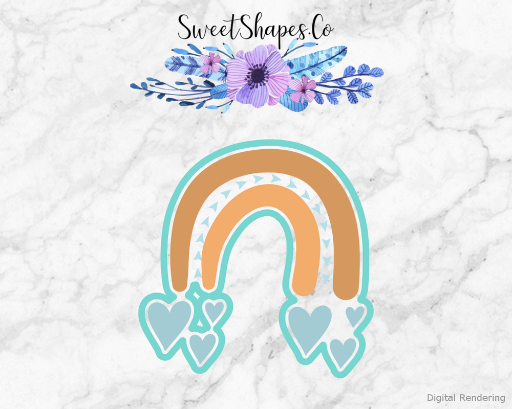 Boho Rainbow Cookie Cutter