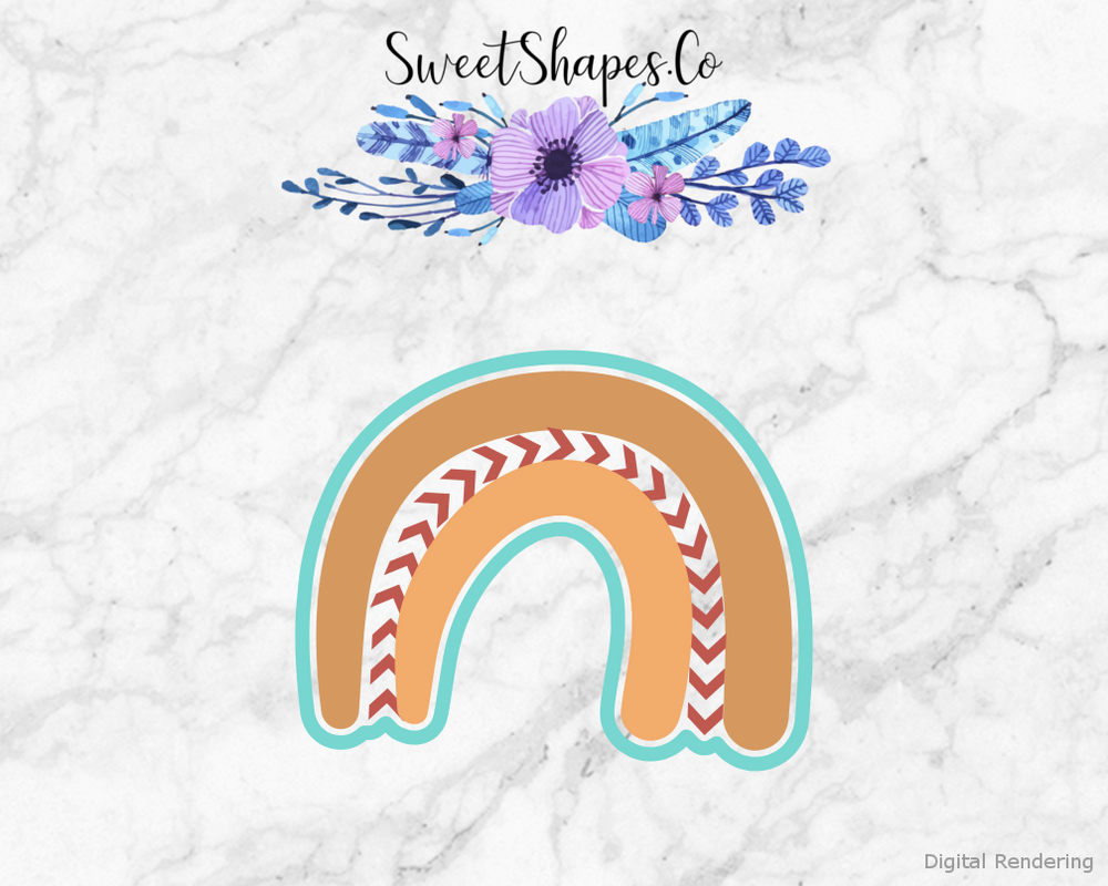 Boho Rainbow 1 Cookie Cutter