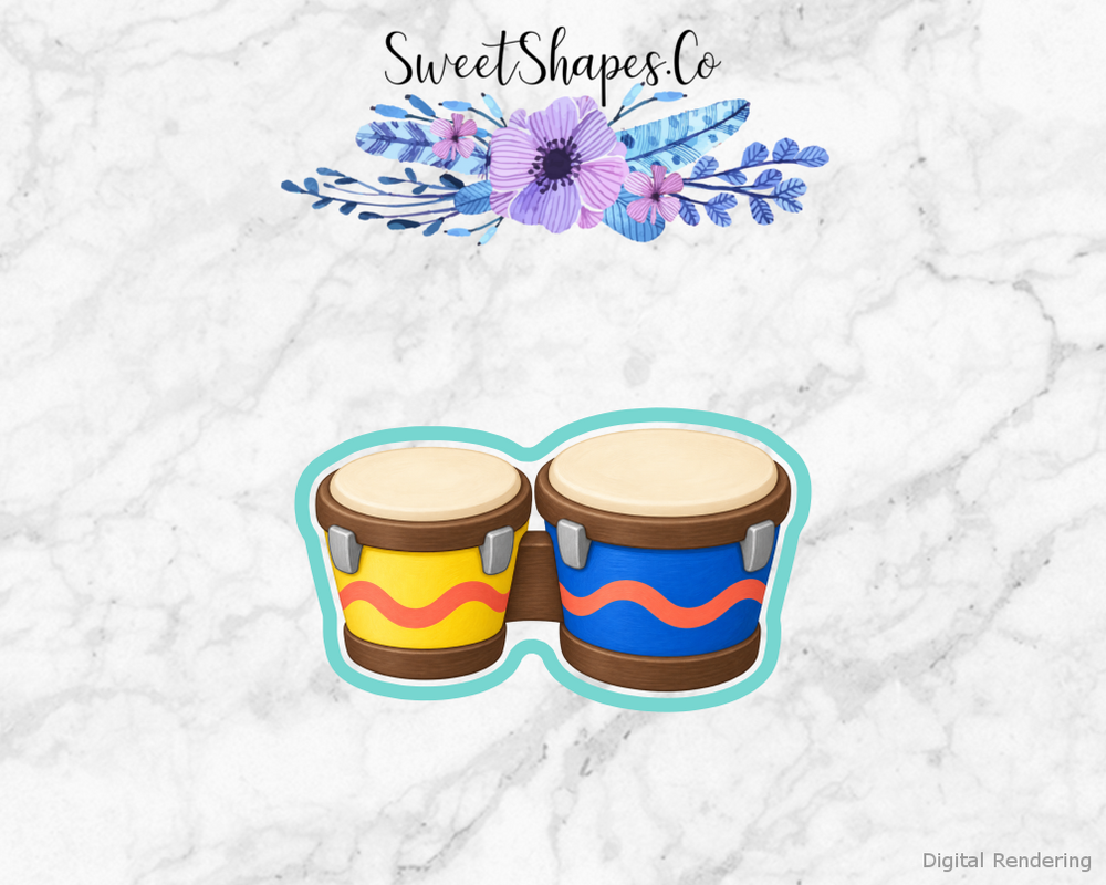 Bongo Beat Drum Duo Cookie Cutter