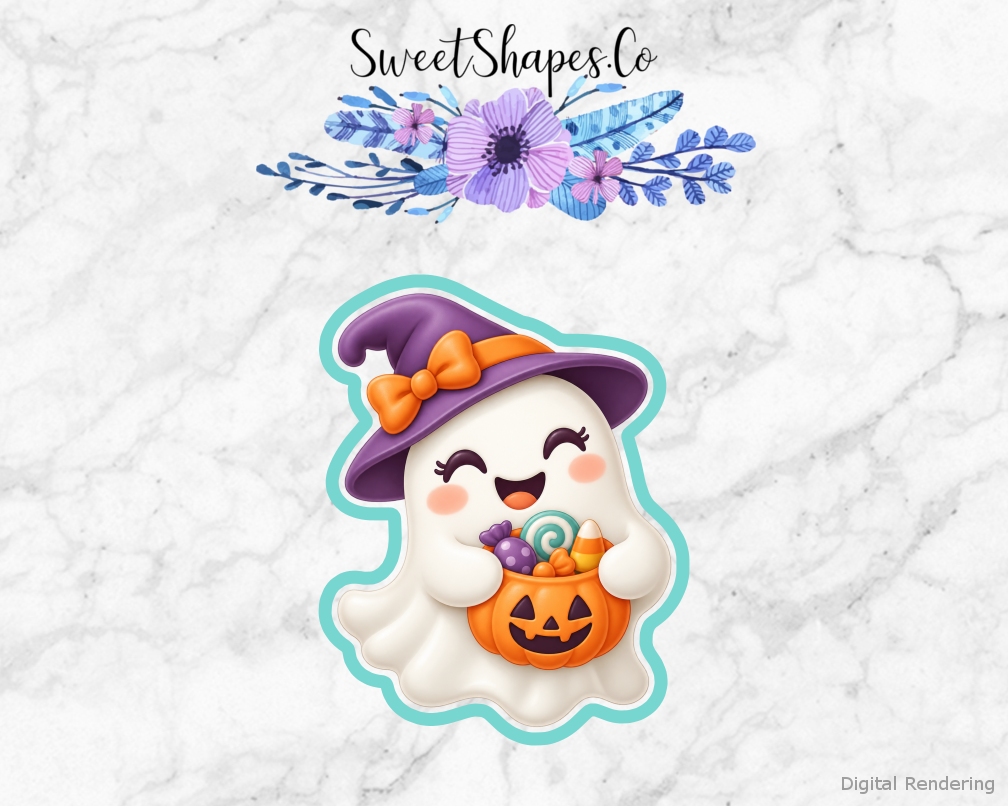 Boo Crew Smiling Ghost With Candy Cookie Cutter