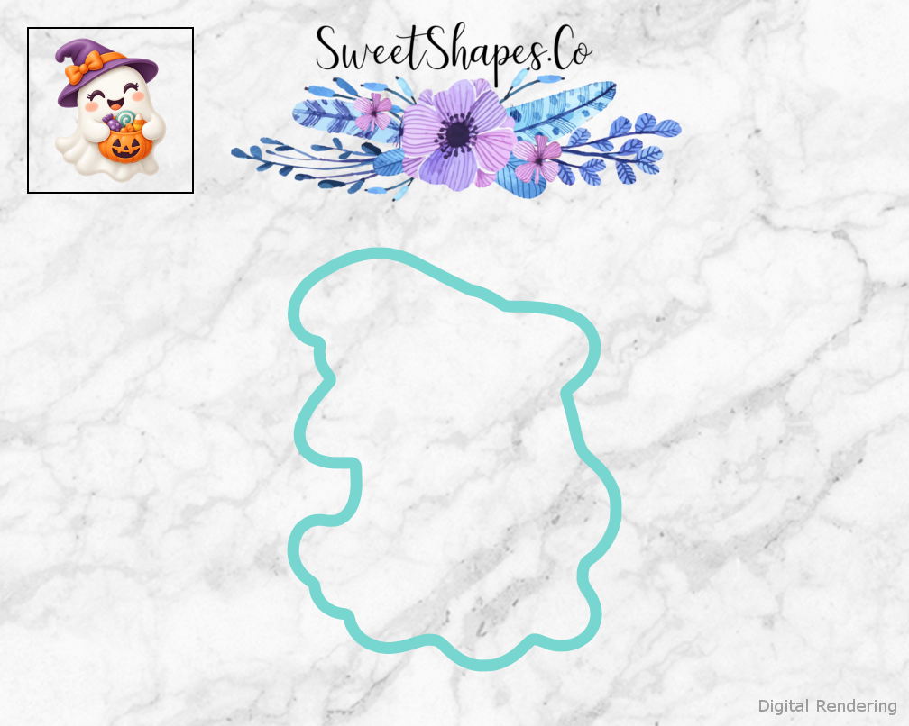 Boo Crew Smiling Ghost With Candy Cookie Cutter