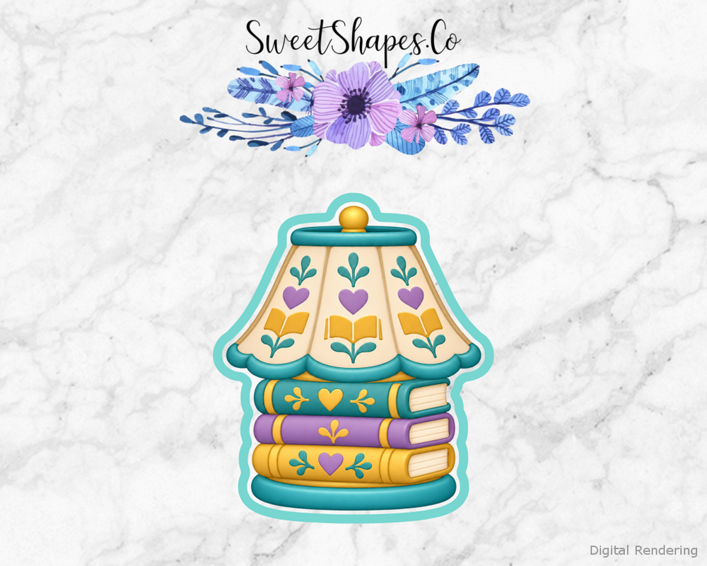 Book Club Storytime Lamp Cookie Cutter