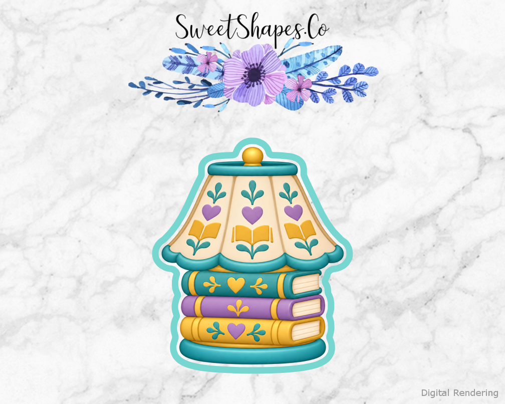 Book Club Storytime Lamp Cookie Cutter