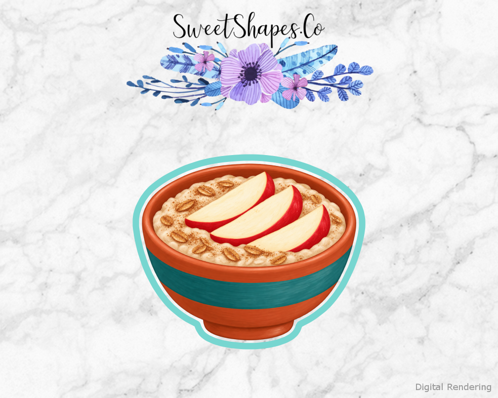 Breakfast Club Apple Oat Bowl Cookie Cutter