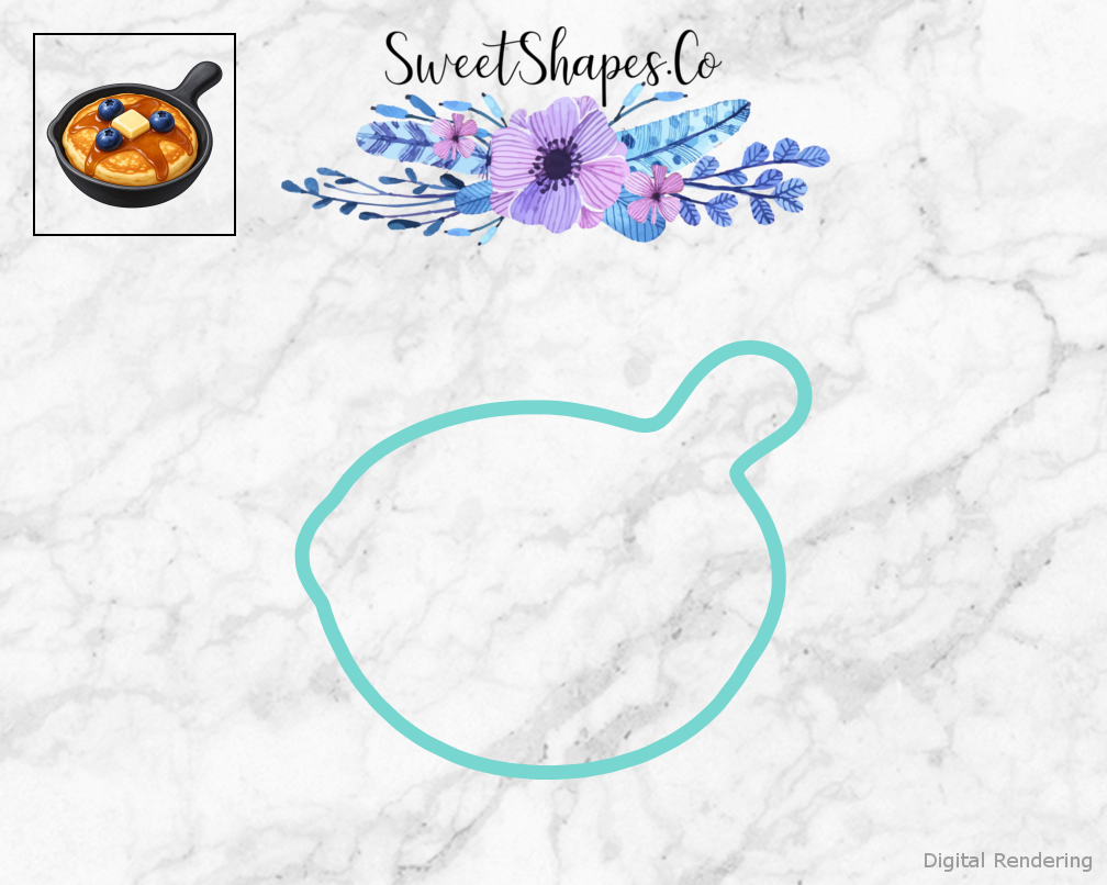 Breakfast Club Blueberry Pancake Pan Cookie Cutter