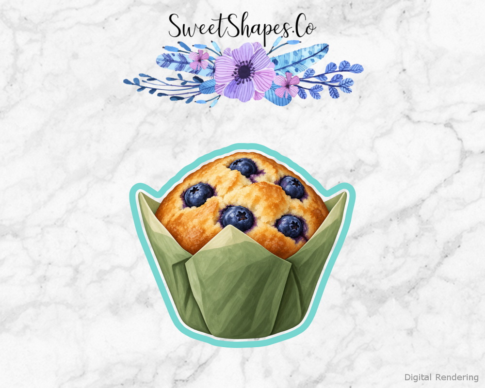 Breakfast Club Blueberry Tulip Muffin Cookie Cutter