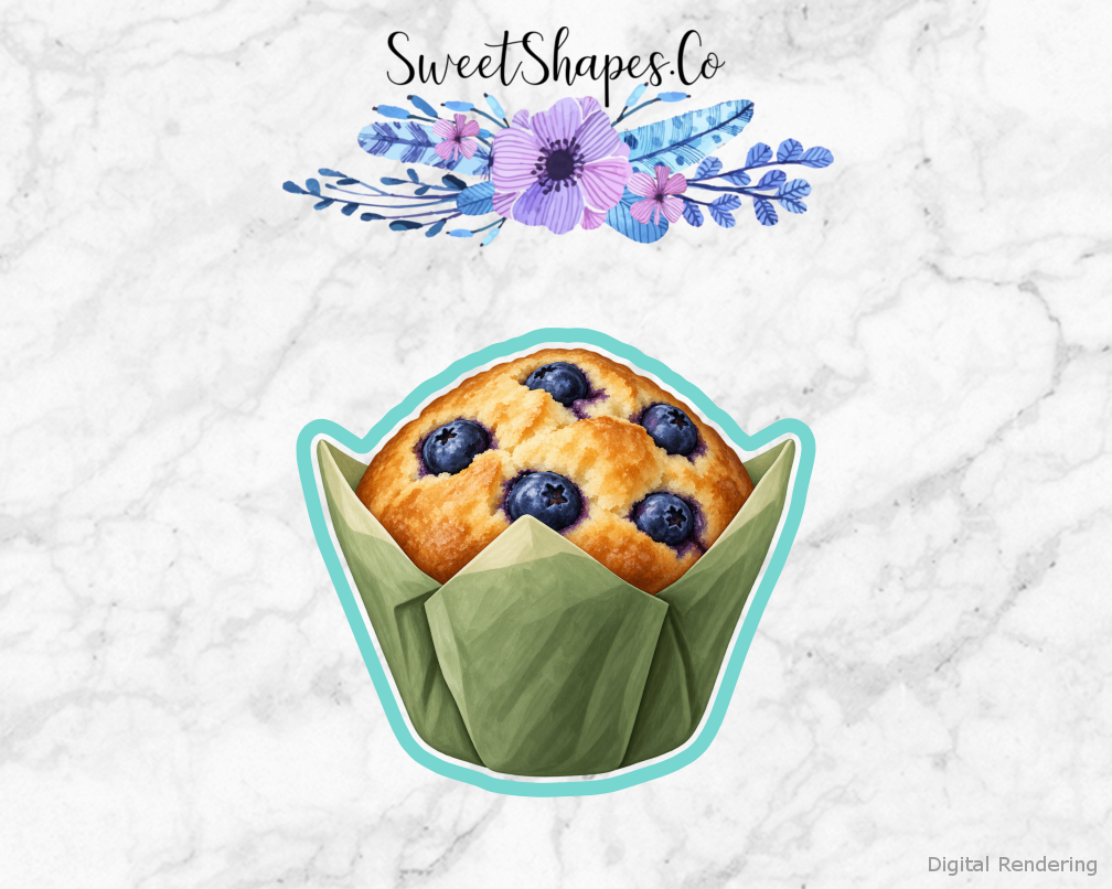 Breakfast Club Blueberry Tulip Muffin Cookie Cutter