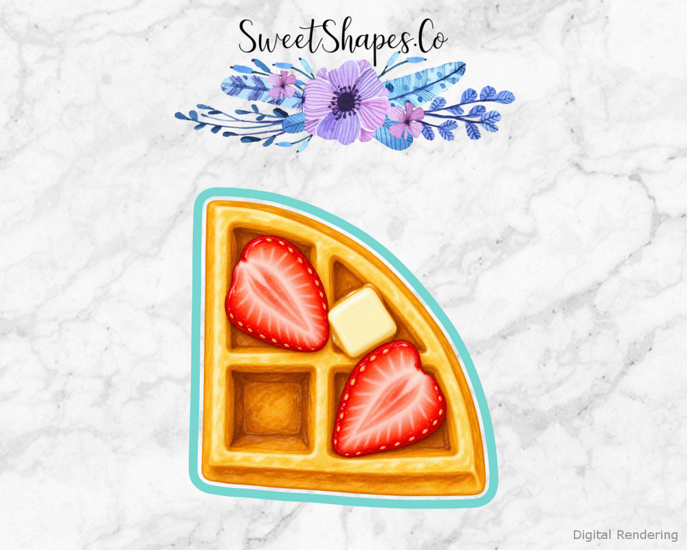 Breakfast Club Strawberry Waffle Wedge Cookie Cutter