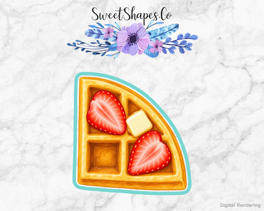 Breakfast Club Strawberry Waffle Wedge Cookie Cutter