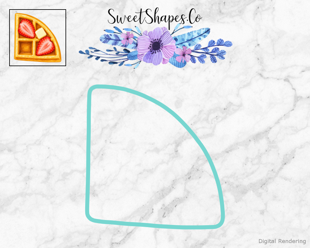 Breakfast Club Strawberry Waffle Wedge Cookie Cutter