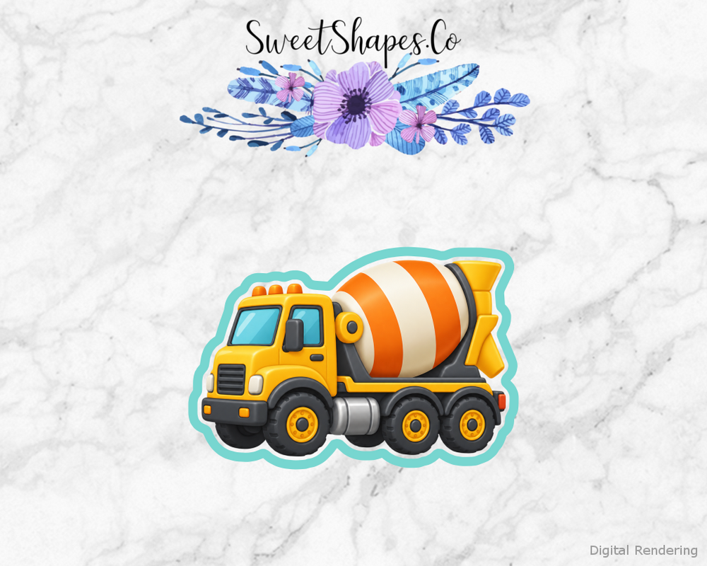 Busy Builder Cement Mixer Cookie Cutter