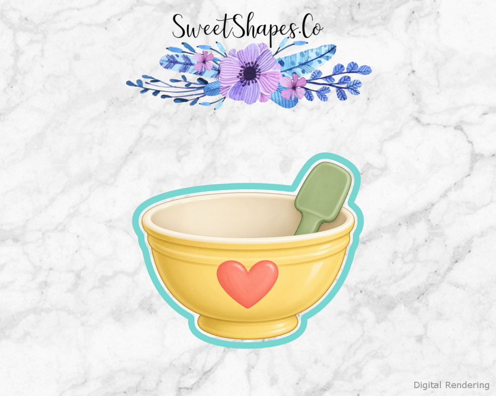Buttercup Heart Mixing Bowl Cookie Cutter