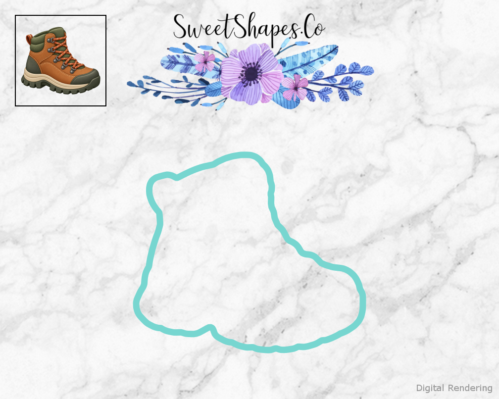 Camp Adventure Hiking Boot Cookie Cutter