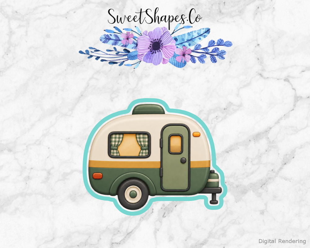 Camp Adventure Little Camping Trailer Cookie Cutter