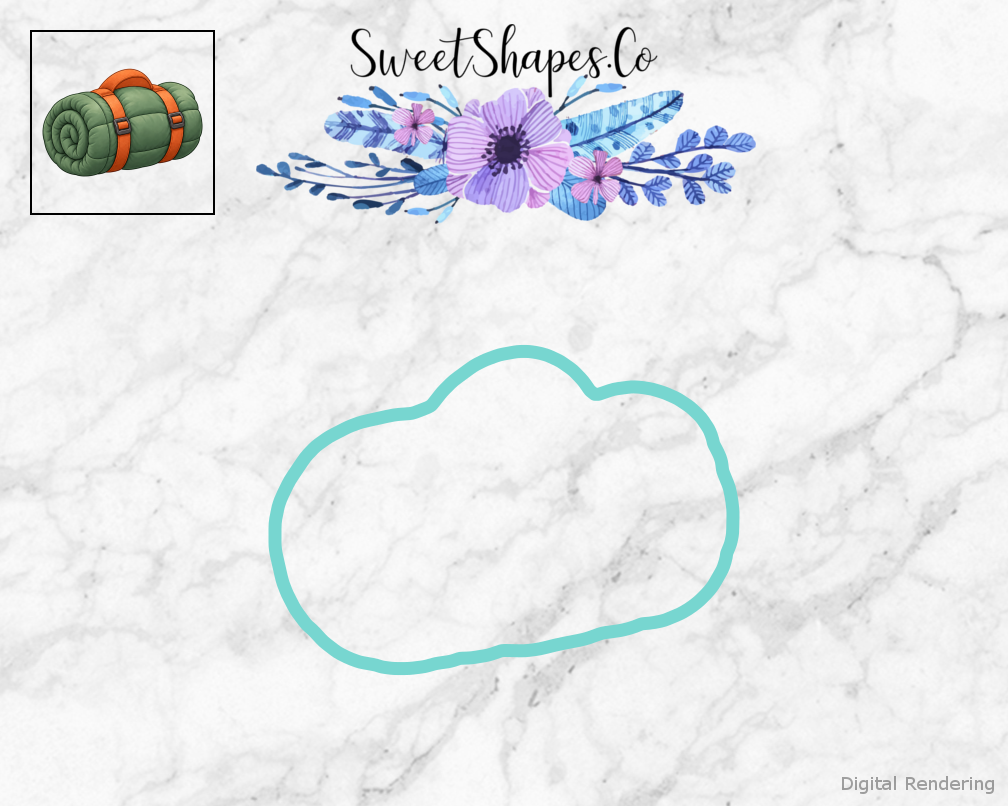 Camp Adventure Rolled Sleeping Bag Cookie Cutter