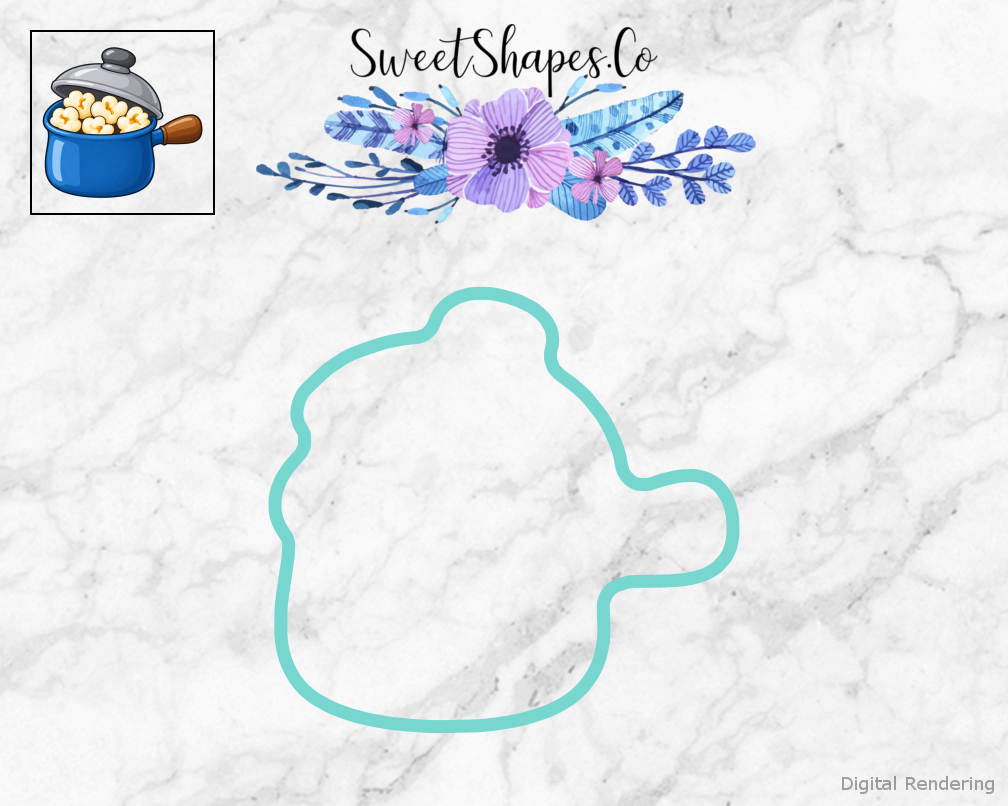 Campfire Popcorn Shaker Cookie Cutter