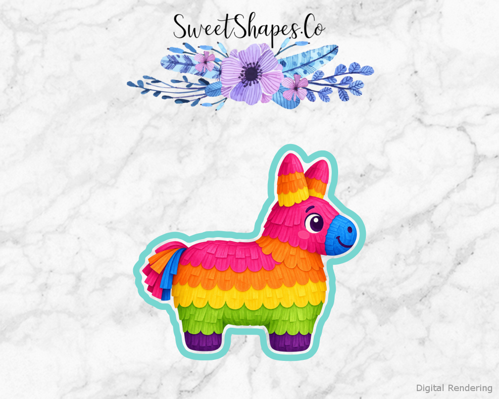 Carnival Stripe Pinata Cookie Cutter