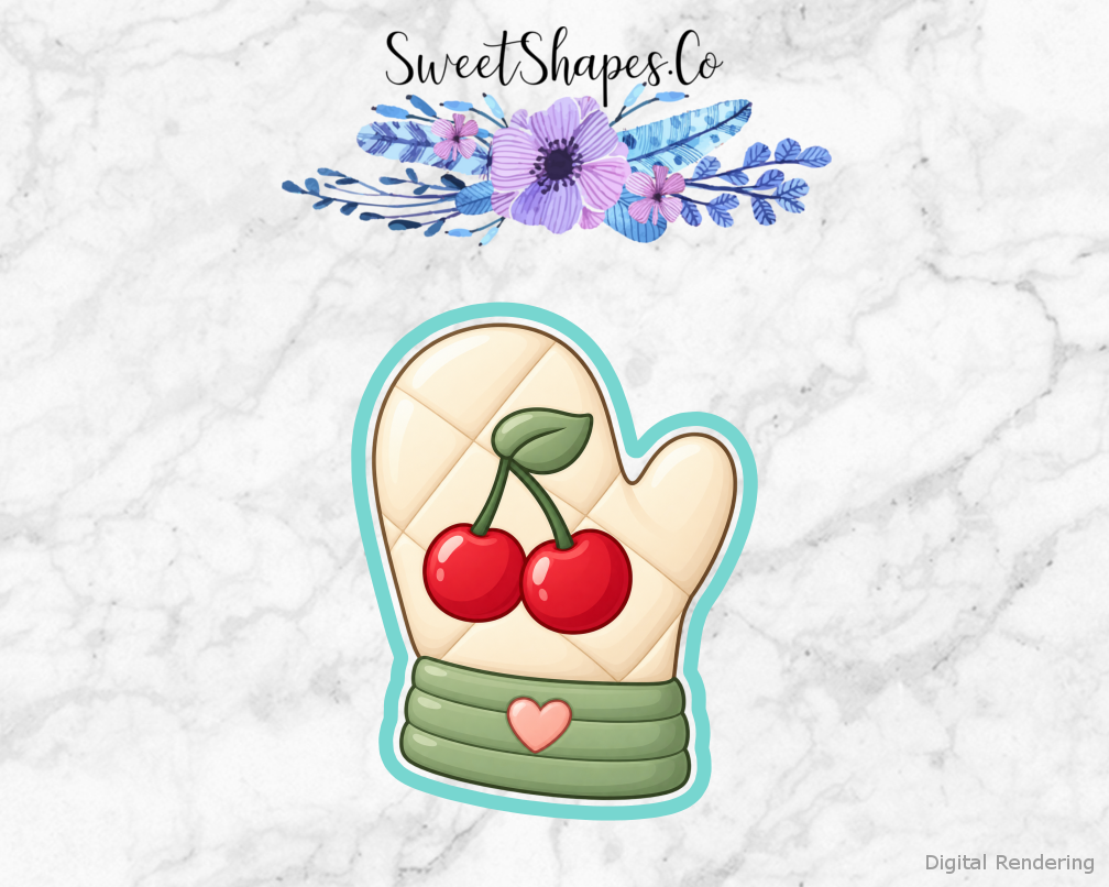 Cherry Sage Baking Mitt Cookie Cutter