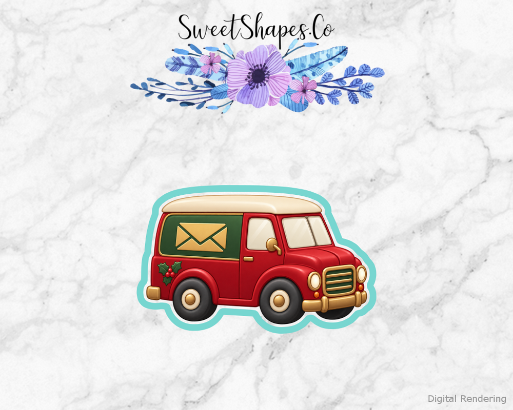 Christmas Delivery Van Cookie Cutter