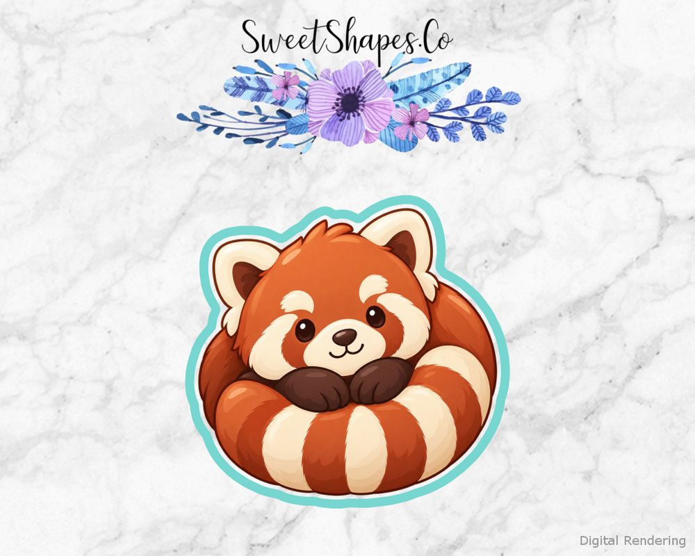 Cinnamon Curl Red Panda Cookie Cutter