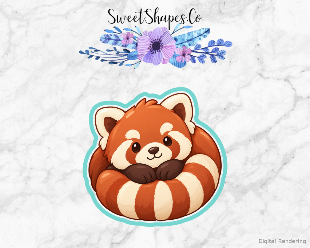 Cinnamon Curl Red Panda Cookie Cutter