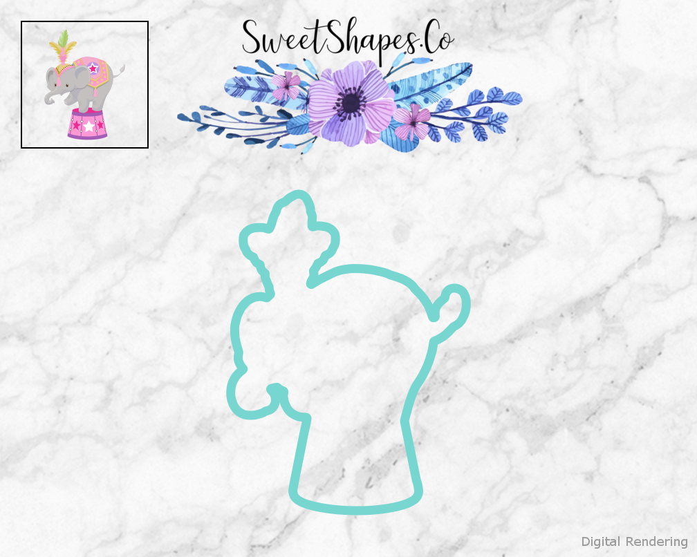 Circus Elephant Cookie Cutter