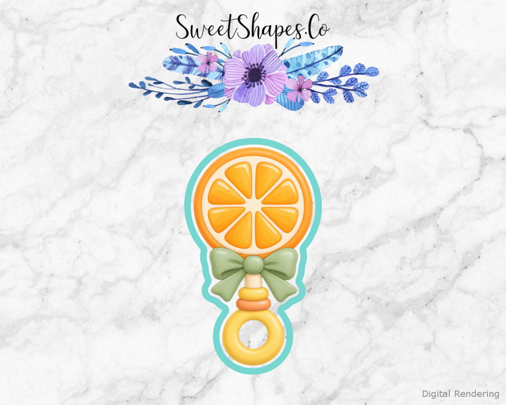 Citrus Shower Orange Slice Rattle Cookie Cutter