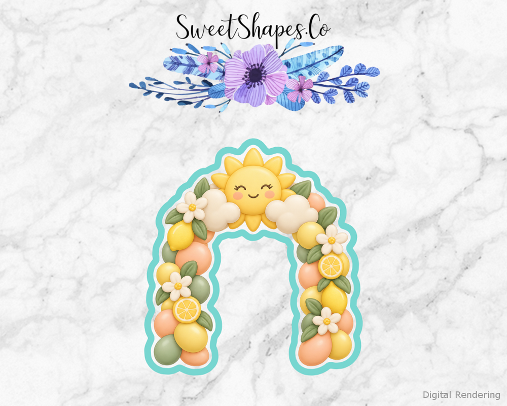 Citrus Shower Sunshine Nursery Arch Cookie Cutter