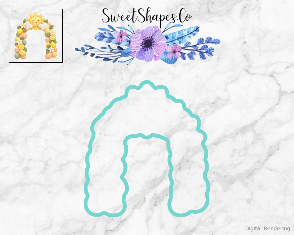 Citrus Shower Sunshine Nursery Arch Cookie Cutter