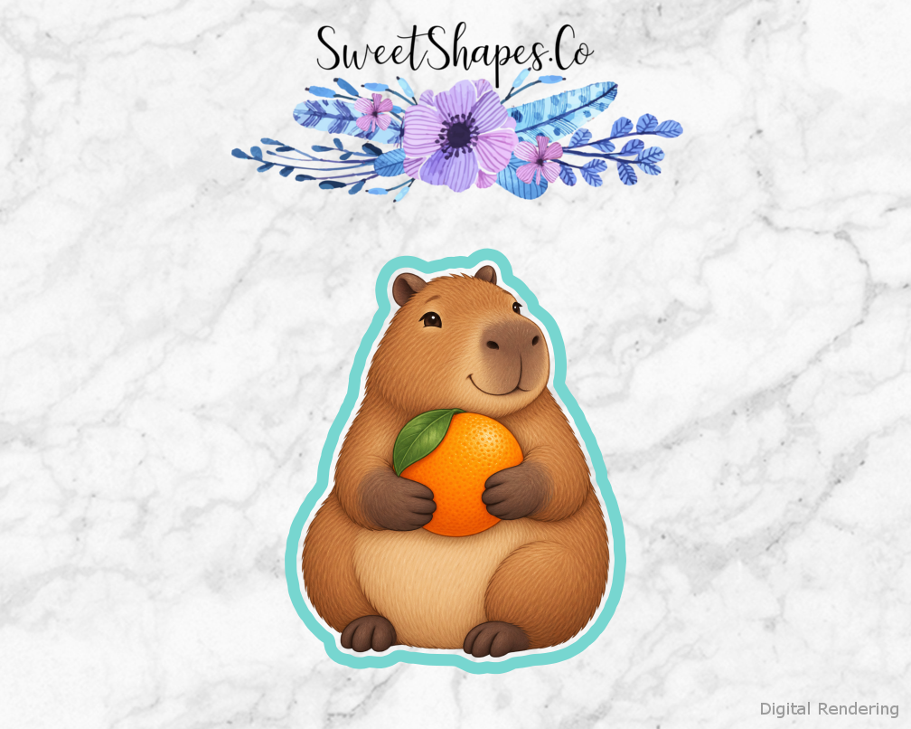 Citrus Snack Capybara Cookie Cutter
