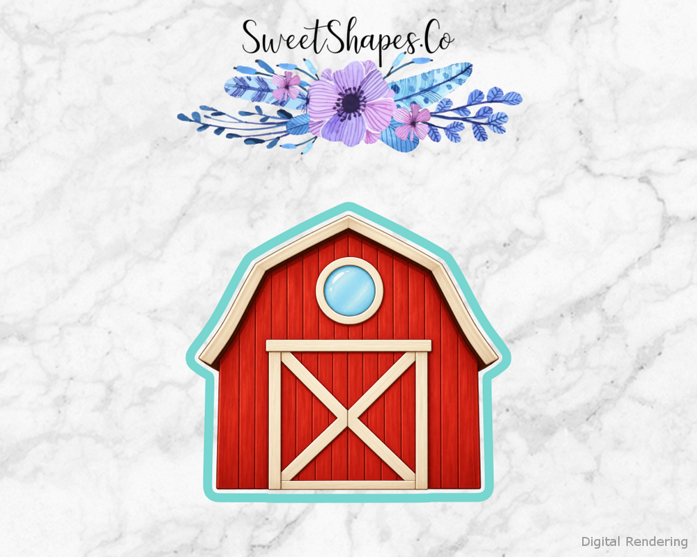 Classic Red Farm Barn Cookie Cutter
