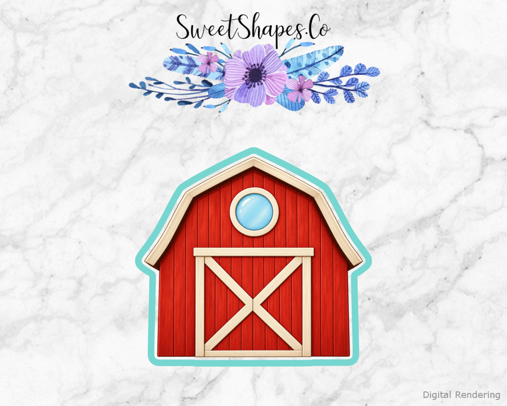 Classic Red Farm Barn Cookie Cutter