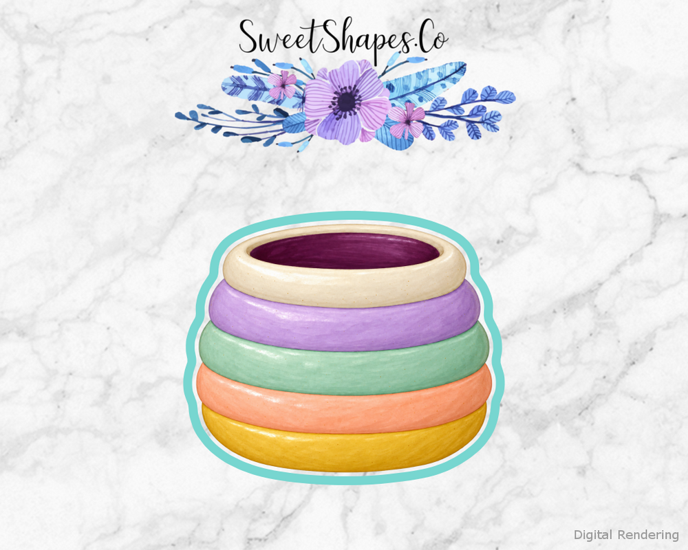 Clay Day Rainbow Coil Pot Cookie Cutter