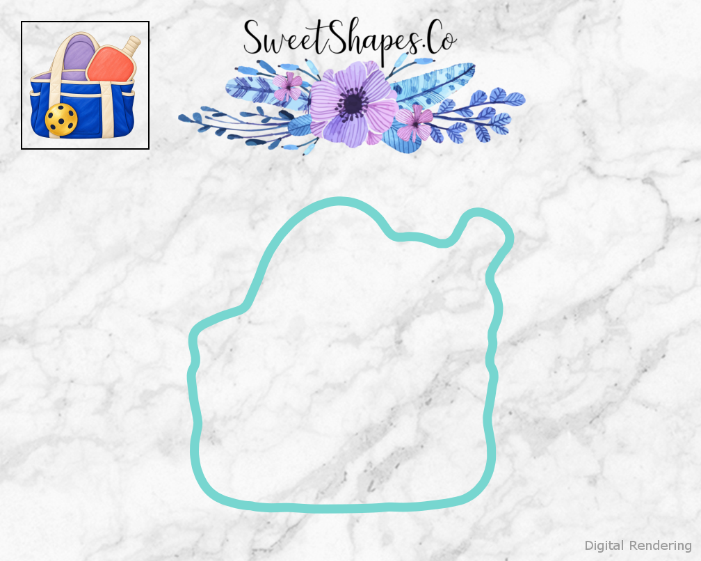 Court Day Pickleball Tote Cookie Cutter