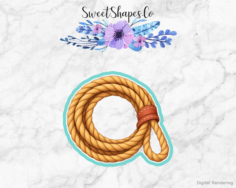 Cowpoke Party Lasso Coil Cookie Cutter