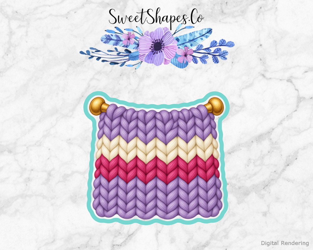Cozy Knit Swatch Cookie Cutter
