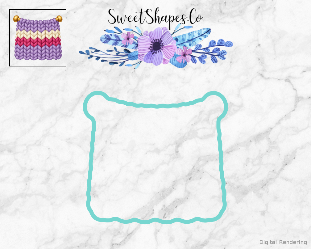 Cozy Knit Swatch Cookie Cutter