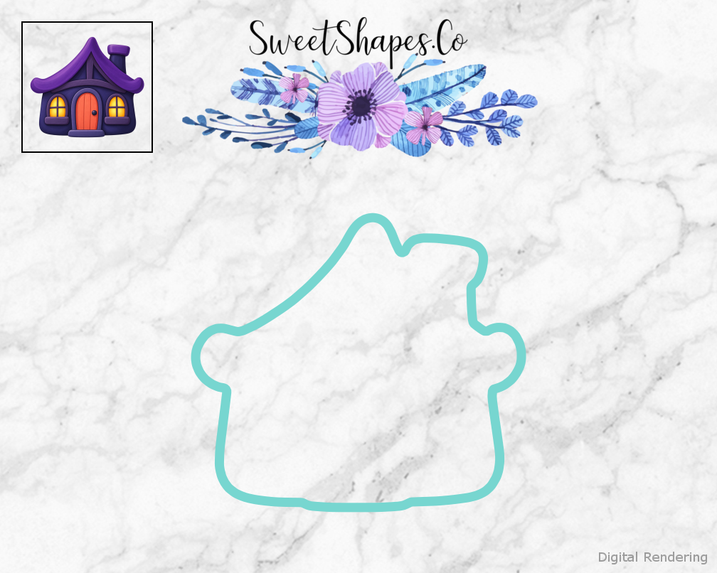 Cozy Little Haunted House Cookie Cutter