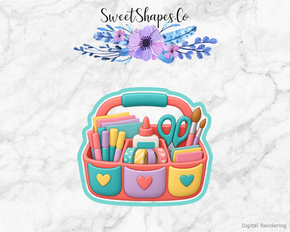 Craft Room Craft Supply Caddy Cookie Cutter