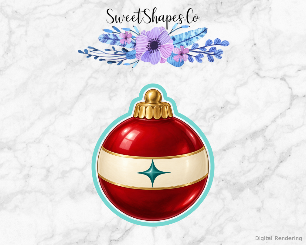 Cranberry Teal Star Ornament Cookie Cutter