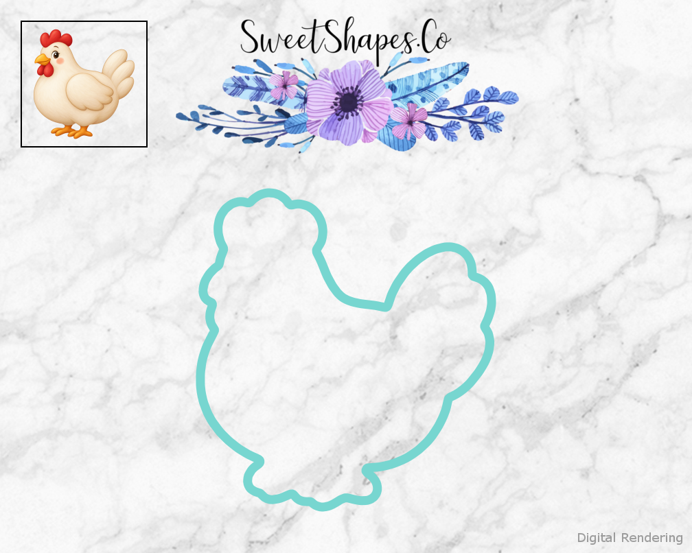 Creamy Farm Hen Cookie Cutter