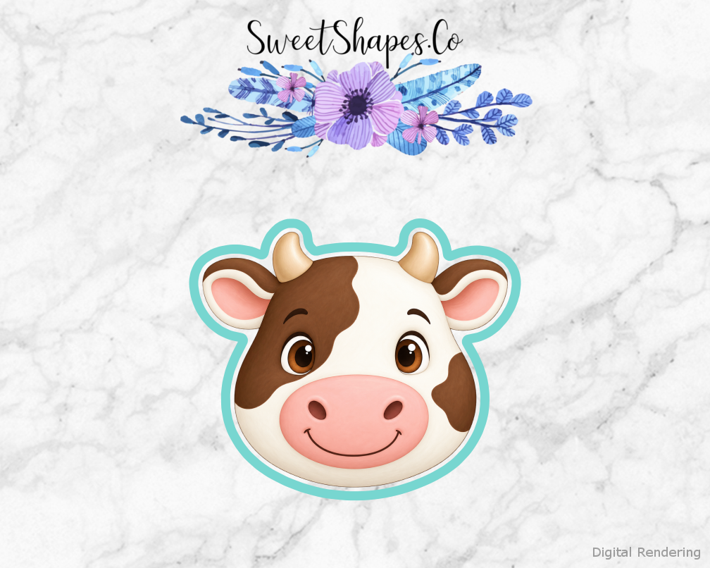 Daisy Patch Cow Cookie Cutter