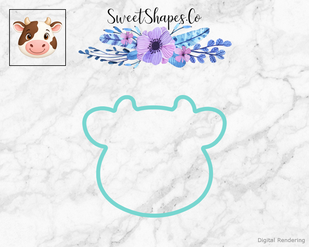 Daisy Patch Cow Cookie Cutter